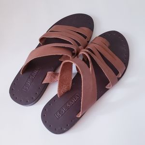 Sol Sana Tan Leather Sandals